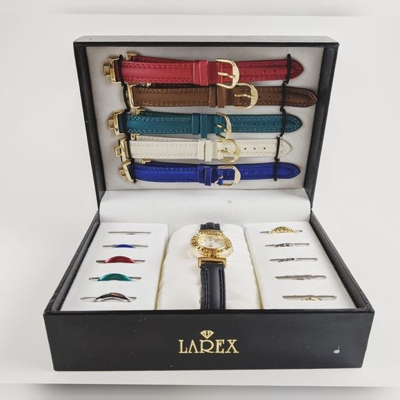 Larex Rainbow Collection Watch Set NIB Face Bands - Picture 1 of 10